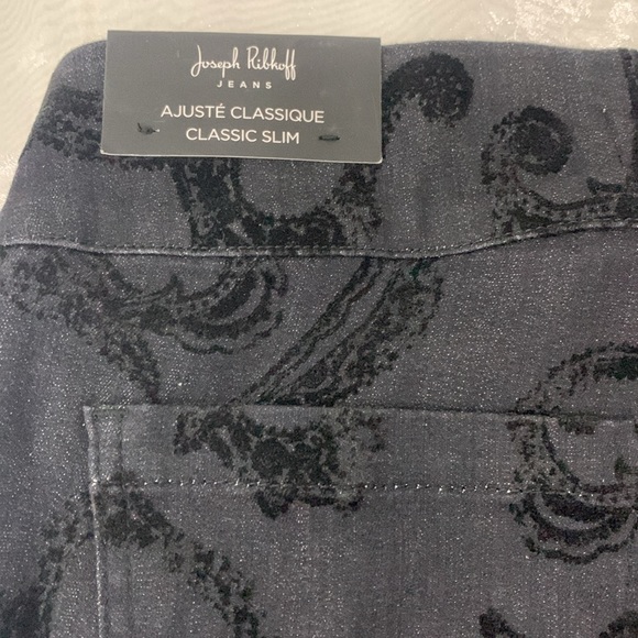 NWT🌸Joseph Ribkoff Black Cropped Jeans - Picture 14 of 17